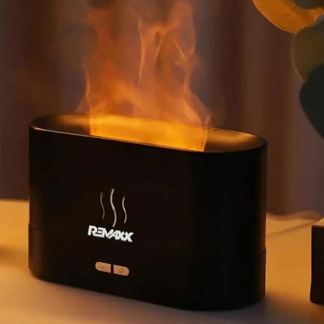 Flame Humidifier and Diffuser | Ultrasonic Cool-Mist Maker