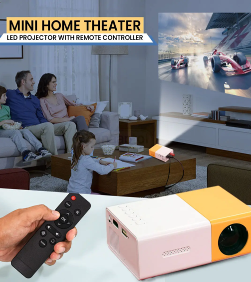 Mini-Home-Theater-LED-Projector-with-Remote-Controller-(HCP)-1